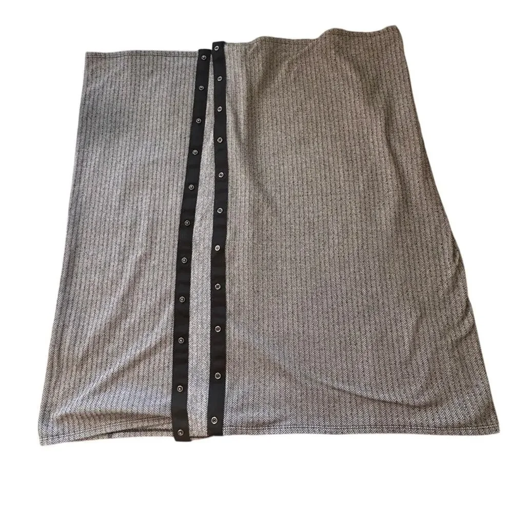 NEW LULULEMON Women's Heathered Herringbone Black White Vinyasa Scarf Infinity